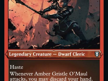 Amber Gristle O Maul (Foil Etched) [Commander Legends: Battle for Baldur s Gate] For Discount