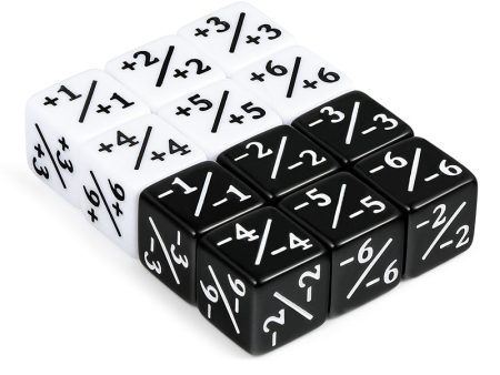 Positive Negative Dice Counters (12pcs) on Sale