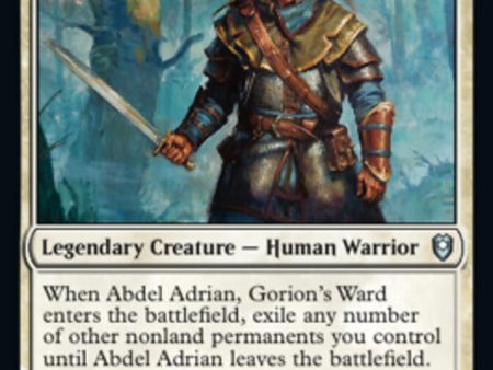 Abdel Adrian, Gorion s Ward [Commander Legends: Battle for Baldur s Gate] Cheap