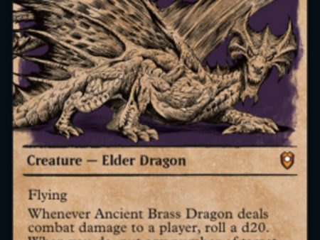 Ancient Brass Dragon (Showcase) [Commander Legends: Battle for Baldur s Gate] For Discount