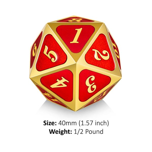 Metal D20 Spindown Dice For Sale