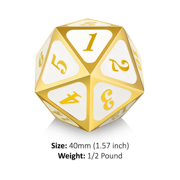 Metal D20 Spindown Dice For Sale