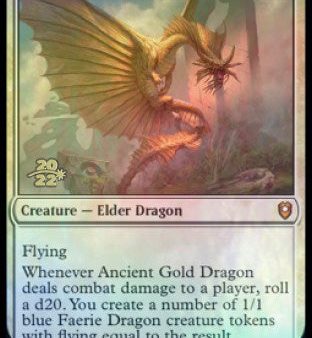 Ancient Gold Dragon [Commander Legends: Battle for Baldur s Gate Prerelease Promos] Fashion