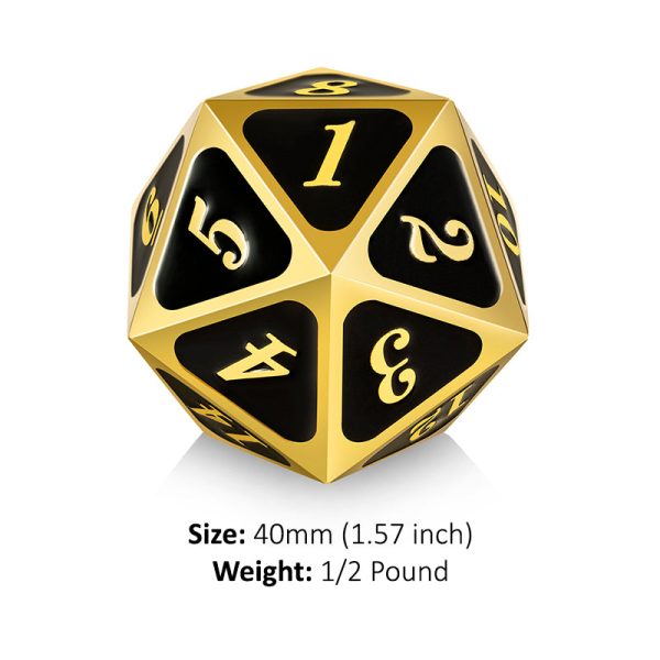 Metal D20 Spindown Dice For Sale